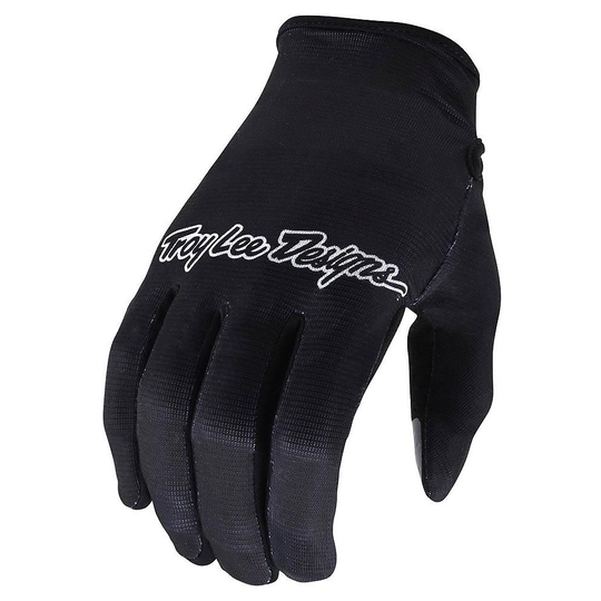 Troy Lee Designs Flowline Gloves SS22 - S} - Solid Black, Solid Black
