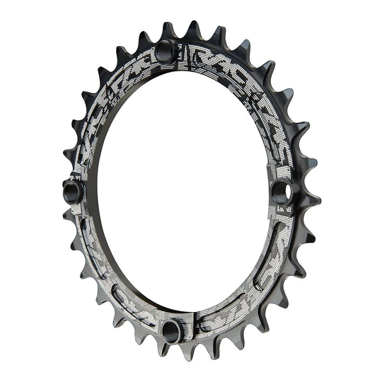 Race Face Narrow Wide Stamped Chainring - Black - 104mm, Black