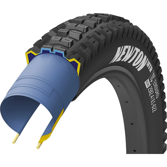Goodyear Newton MTR Enduro Tubeless Rear Tyre - Black - 27.5"}, Black