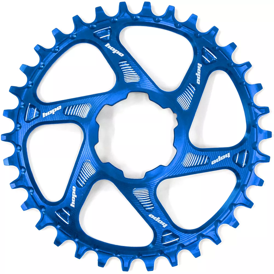 Hope Spiderless Boost Retainer Ring - Direct Mount - Blue, Blue