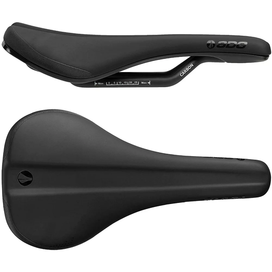SDG Bel Air 3.0 Lux-Carbon Saddle - 140mm Wide - Black-Black, Black-Black