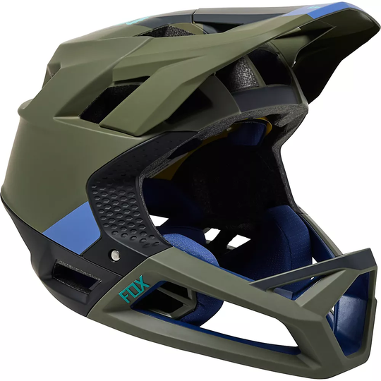 Fox Racing Proframe Full Face MTB Helmet - M} - Green, Green
