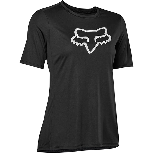 Fox Racing Women's Ranger SS Foxhead Cycling Jersey - XL} - Black, Black