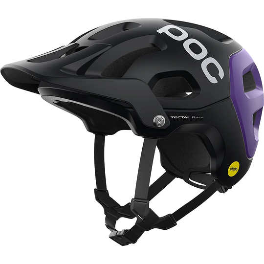 POC Tectal Race MIPS Helmet 2022 - S} - Uranium Black-Sapphire Purple Metallic-Matt, Uranium Black-Sapphire Purple Metallic-Matt
