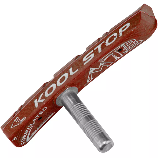 Kool Stop MTB Contoured V-Brake Pads - Salmon - Stud Pad}, Salmon