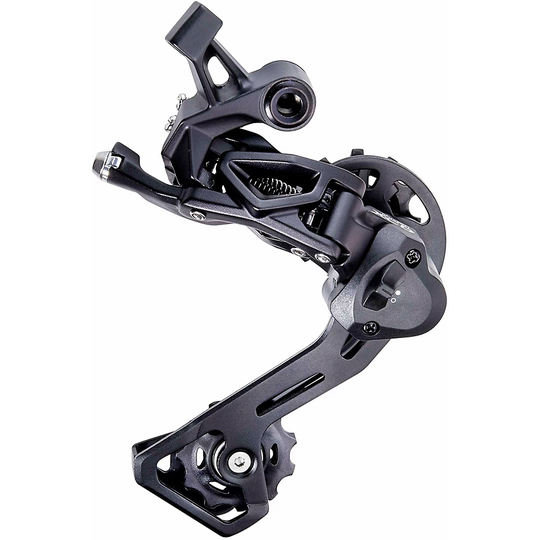 microSHIFT XLE 11 M665M 10-11 Speed Rear Derailleur - Medium Cage} - Black, Black
