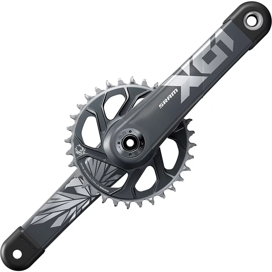 SRAM X01 Eagle 12 Sp Boost DUB Chainset - Lunar Polar - Direct Mount, Lunar Polar