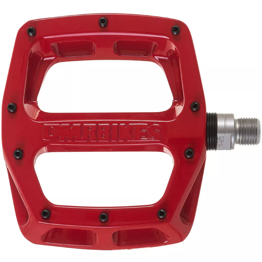DMR V12 Flat MTB Pedals - Red, Red