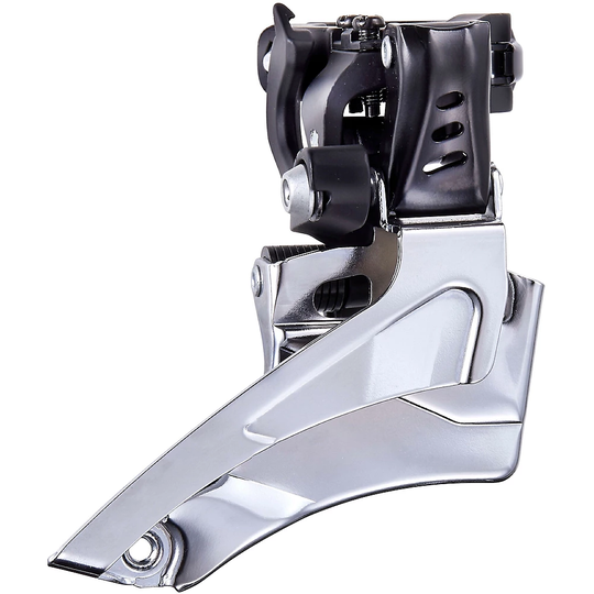 microSHIFT Marvo LT T382B 2x8sp Front Derailleur - Black - Dual Pull}, Black