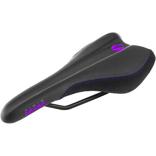 SDG Radar MTN Ti-Alloy Mountain Bike Saddle - 138mm Wide - Black-Purple, Black-Purple