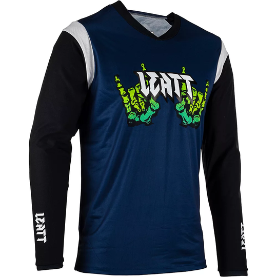 Leatt MTB Gravity 3.0 Jersey 2023 - L} - Zombie, Zombie