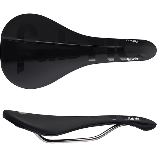 Fabric Line Shallow Race Team Bike Saddle - Wide - 142mm Wide - Black, Black