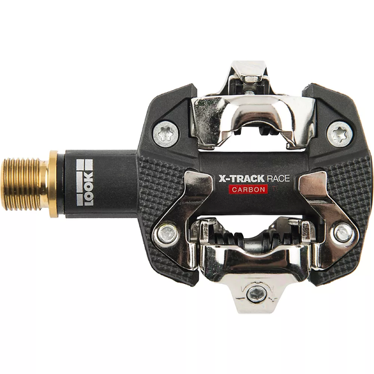 Look X-Track Race Carbon-Titanium MTB Pedals - Black, Black