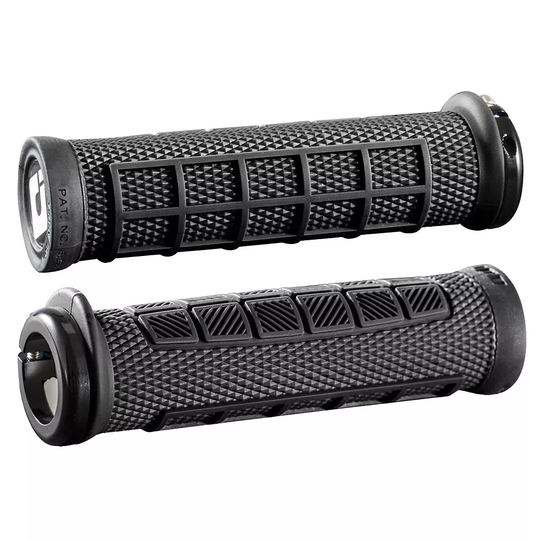 ODI Elite Grip Pro Lock On Bike Grips - 130mm} - Black - Black, Black - Black