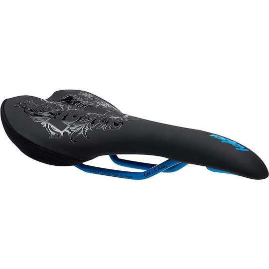 Ragley Tracker Saddle - 142mm Wide - Blue, Blue