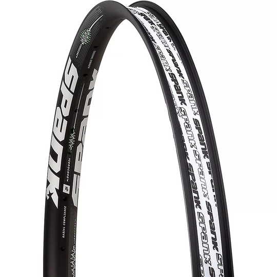 Spank 350 Vibrocore Mountain Bike Rim - 32H - Black, Black