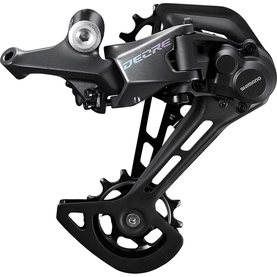 Shimano M6100 Deore 12Sp Shadow+ Rear Derailleur - Long Cage} - Black, Black
