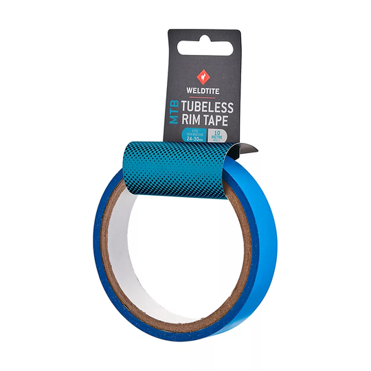 Weldtite Tubeless MTB Rim Tape - 10m - 24mm} - Blue, Blue