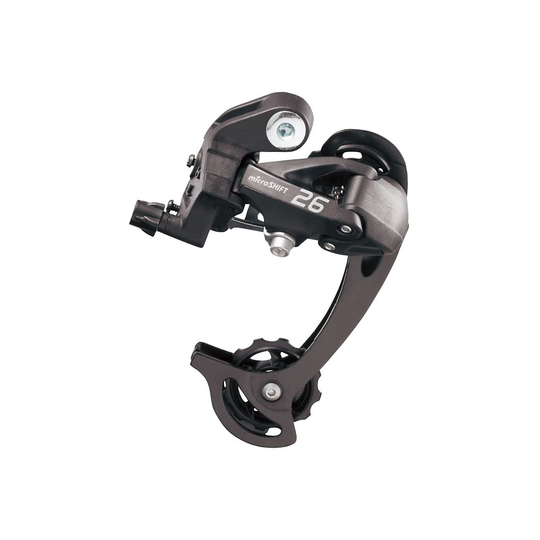 microSHIFT RD-M26 7-8 Speed MTB Rear Derailleur - Long} - Black, Black