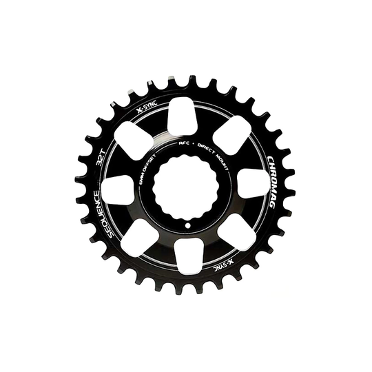 Chromag Sequence RaceFace Cinch MTB Chain Ring - Direct Mount - Black, Black