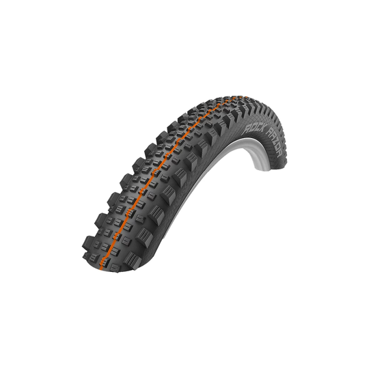 Schwalbe Rock Razor Addix Super Gravity MTB Tyre - Folding Bead - Black - Orange, Black - Orange