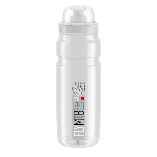 Elite Fly MTB kirkas, harmaa logo 750ml