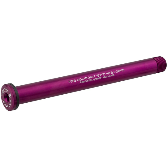 Wolf Tooth Axle for RockShox Boost MTB Fork - 110mm} - Purple, Purple