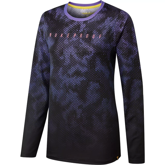 Nukeproof Blackline Women's LS Jersey (Hex) AW22 - S} - Purple, Purple
