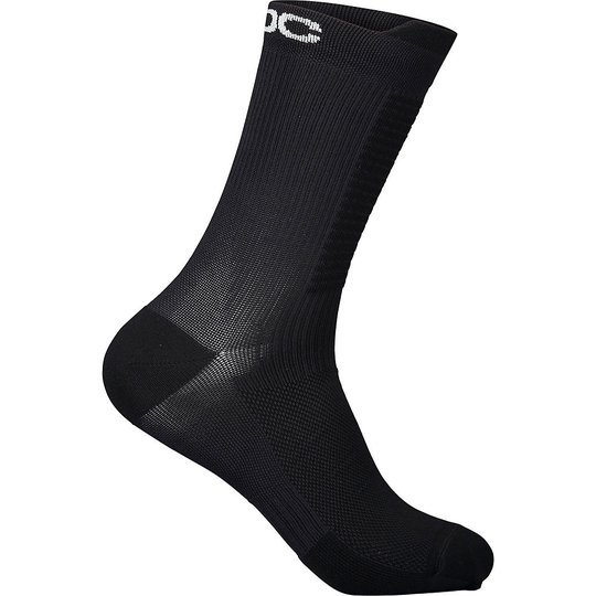 POC Lithe MTB Sock Mid 2022 - M} - Uranium Black, Uranium Black