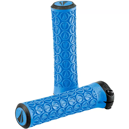 SDG Slater Jr Lock On MTB Handlebar Grips - 115mm} - Cyan Blue, Cyan Blue
