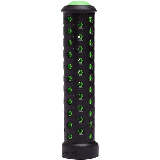 Fabric Slim Lock On MTB Handlebar Grips - 135mm} - black green, black green