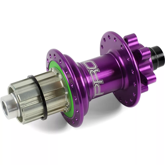 Hope Pro 4 Mountain Bike Rear Hub - 28h - 142mm x 12mm Axle - Purple, Purple