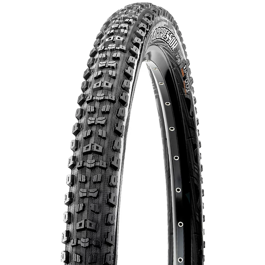 Maxxis Aggressor MTB Wide Trail Tyre (EXO-TR) - Folding Bead - Black, Black