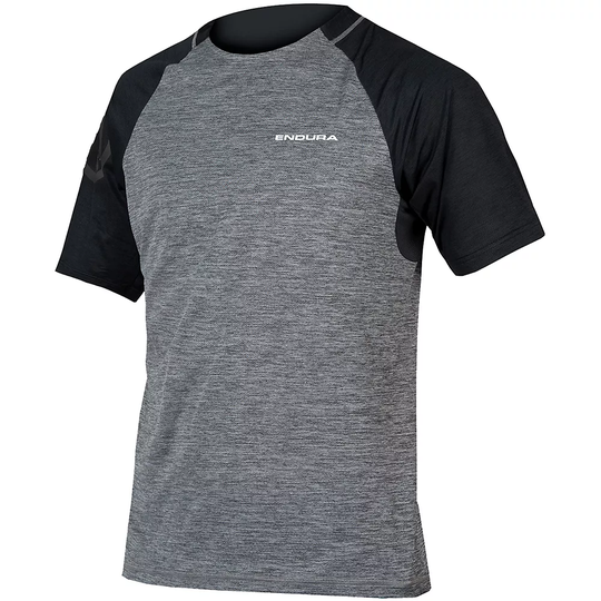 Endura Singletrack Short Sleeve MTB Jersey - M} - Pewter Grey, Pewter Grey
