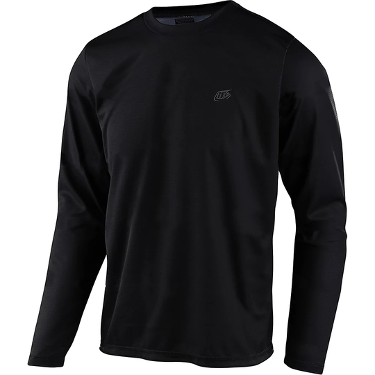 Troy Lee Designs Flowline LS Jersey 2021 - M} - Black, Black