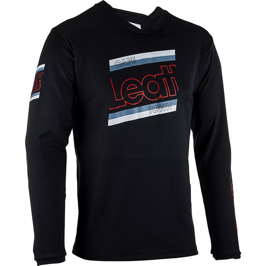 Leatt MTB Enduro 4.0 Jersey 2023 - XXL} - Black, Black