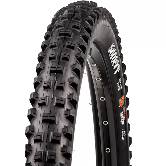 Maxxis Shorty DH Mountain Bike Tyre (3C) - Wire Bead - Black, Black