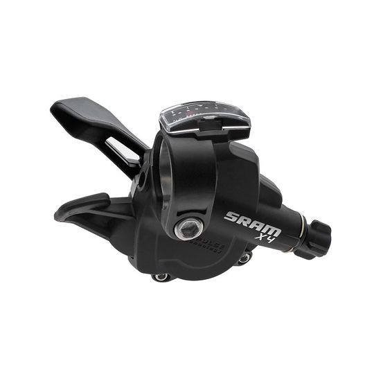 SRAM X4 8 Speed Trigger Gear Shifter - Black - Right Hand Rear}, Black
