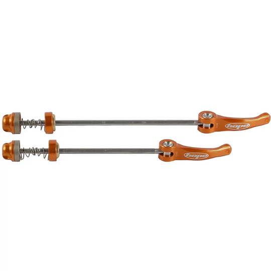 Hope Quick Release MTB Steel Skewers (Pair) - 100mm & 135mm} - Orange, Orange