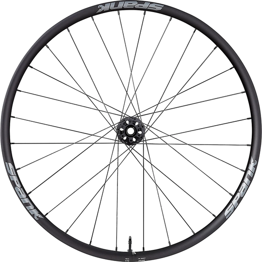 Spank WING 22 Front Mountain Bike Wheel - 6 Bolt 12x100mm - Black, Black