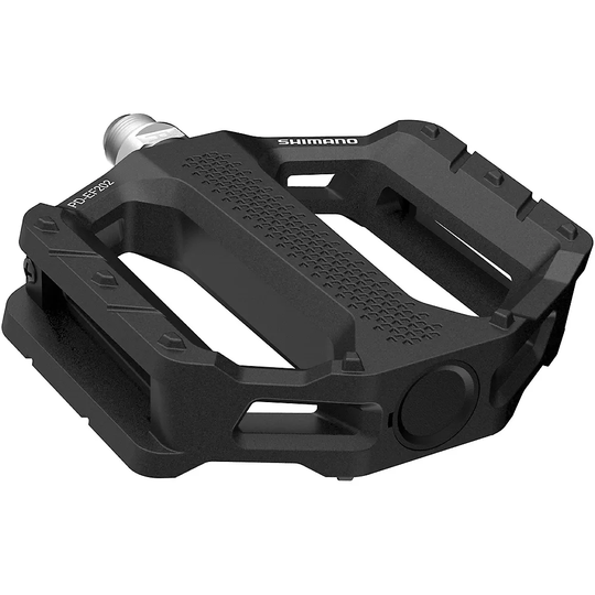 Shimano EF202 Flat Mountain Bike Pedals - Black, Black