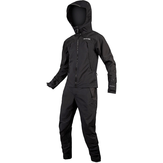 Endura MT500 Waterproof One Piece MTB Suit II - S} - Black, Black