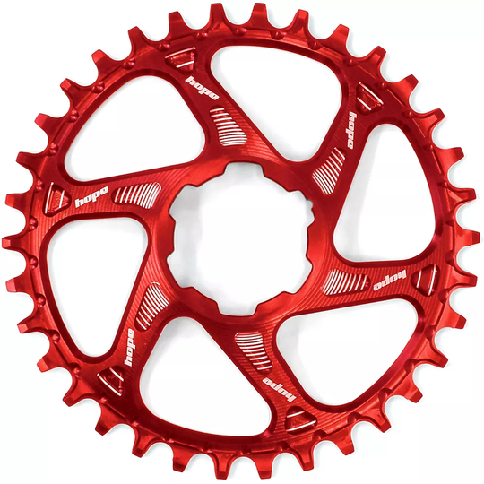 Hope Spiderless Boost Retainer Ring - Direct Mount - Red, Red