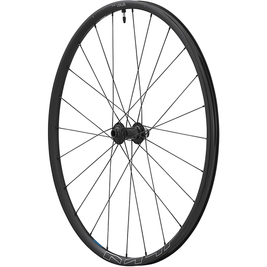 Shimano MT601 Tubeless Front Wheel - Black - 32H - 100 - 15mm}, Black