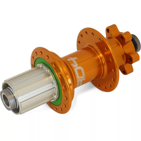 Hope Pro 4 MTB Rear Hub Axle (12x150mm) - 32h - 150mm x 12mm Axle - Orange, Orange