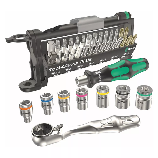 Wera Tools Tool-Check Plus Toolset - 39 Piece} - Silver, Silver