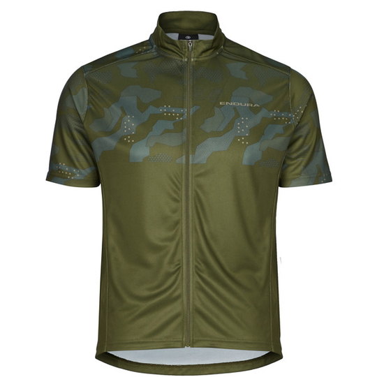 Endura Hummvee Ray S/s Jersey - Olive Green - Miehet - S