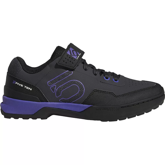 Five Ten Women's Kestrel Lace MTB Shoes - UK 5.5} - Carbon-Purple-Black, Carbon-Purple-Black