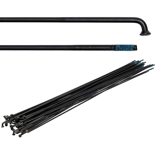 WTB Double Butted Sandvik Spokes (36 Pack) - Black, Black